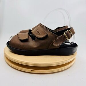 Comfort Mates Orthopedic Sandals Shoes Womens 6.5W Brown Comfort Wide